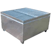 Picture of Single IBC Bund - Galvanised Metal for 1000 Litre