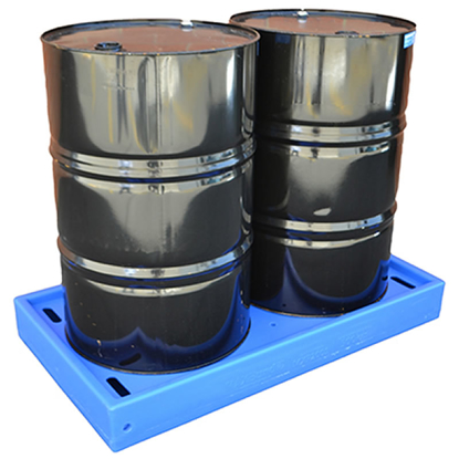 low-profile-polyethylene-2-drum-bunded-pallet-for-2-x-205-litre