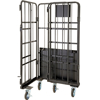 Picture of Heavy Duty Security Cage Trolley with Doors 500Kg Capacity (Matt Black)