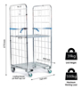 Two Sided Roll Cage Stock Trolley