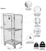 Four Sided Roll Cage  Stock Trolley