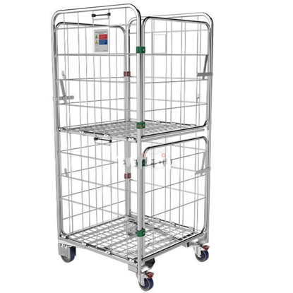 Four Sided Roll Cage Stock Trolley