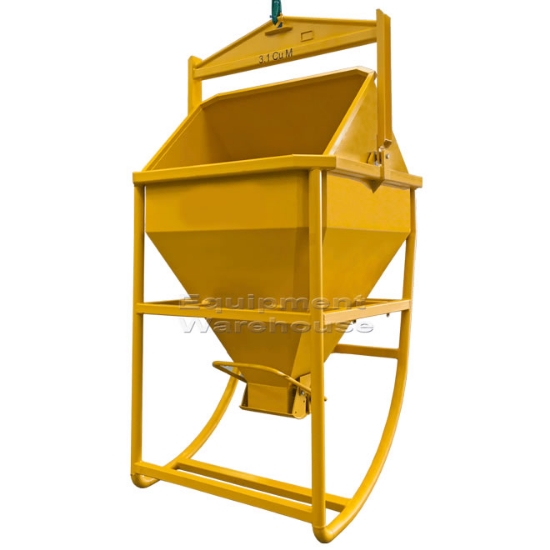 Picture of Laydown Concrete Kibble 2.0 cum - Clamshell Gate and Funnel with Lay Flat Hose