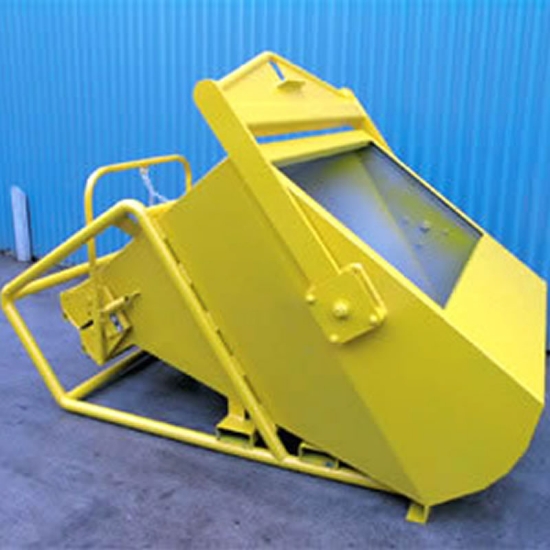 Picture of Hydraulic Concrete Kibble Laydown - 3.0cu.m, Clamshell gate + funnel with lay flat hose