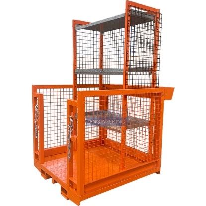 Picture of Order Picker Cage 1000Kg SWL - Wire Mesh and Adjustable Shelves